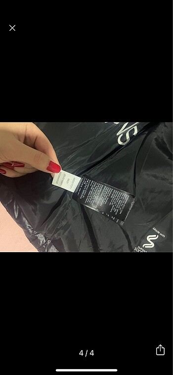 xs Beden siyah Renk Calvin klein mont