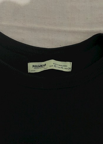 Siyah Basic Kısa Kollu Kadın Tişört - Görsel 2