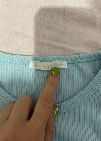 Kadın mavi Kolsuz Basic Atlet - Görsel 2