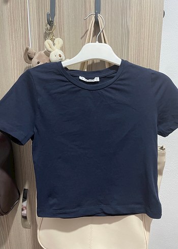 Lacivert Denim Kumaşlı Kadın Bluz - Görsel 4