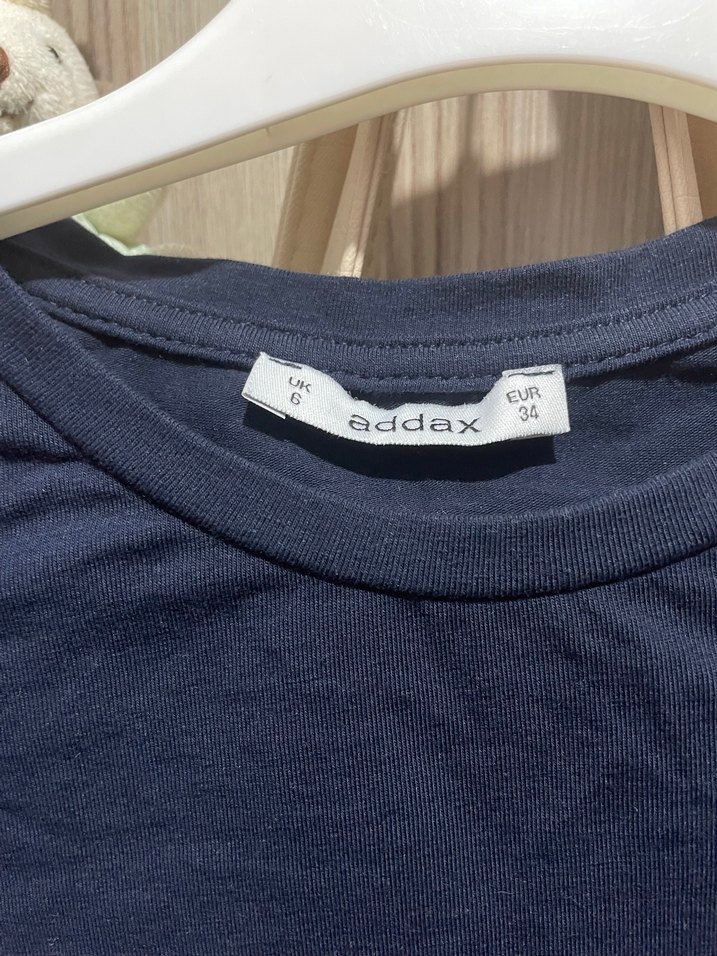 Lacivert Denim Kumaşlı Kadın Bluz - Görsel 3