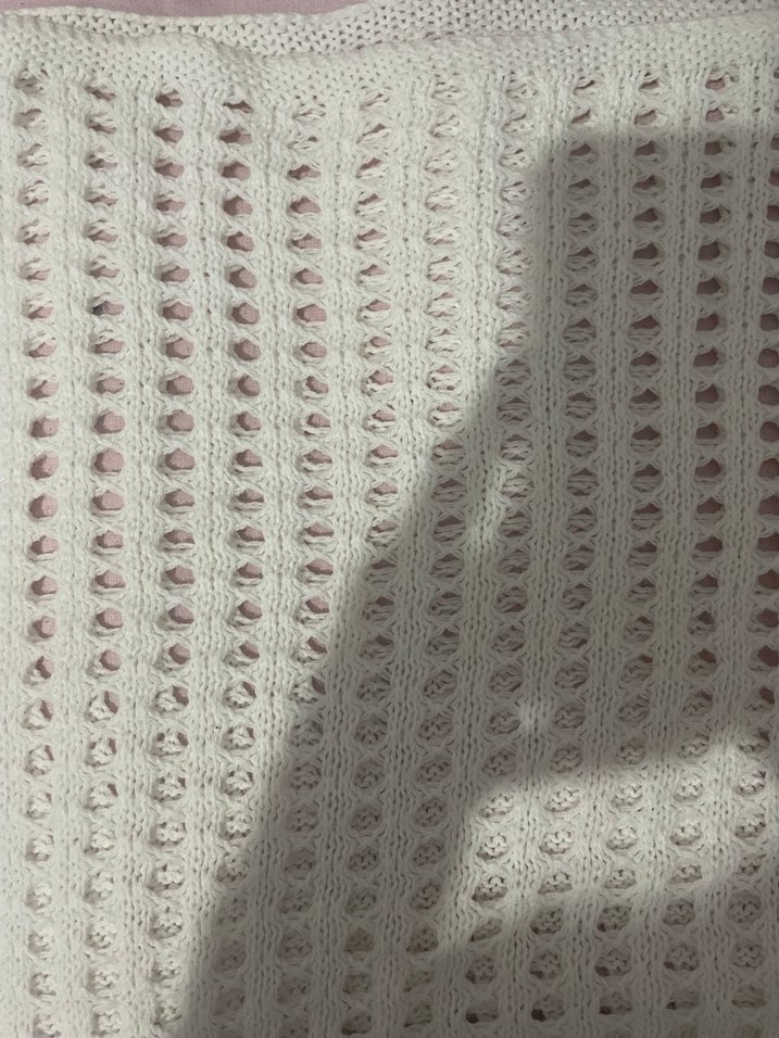 Beyaz Örgü Kadın Triko Bluz - Görsel 4