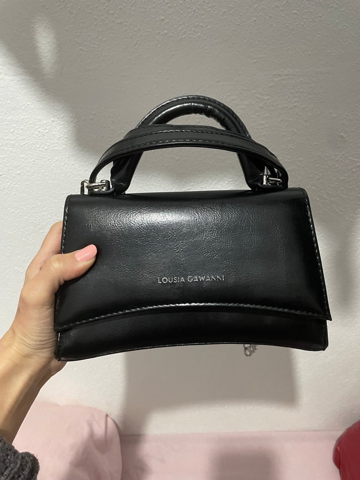 Siyah Deri Kadın Çanta - Görsel 3