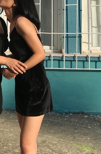 s Beden siyah Renk mini elbise