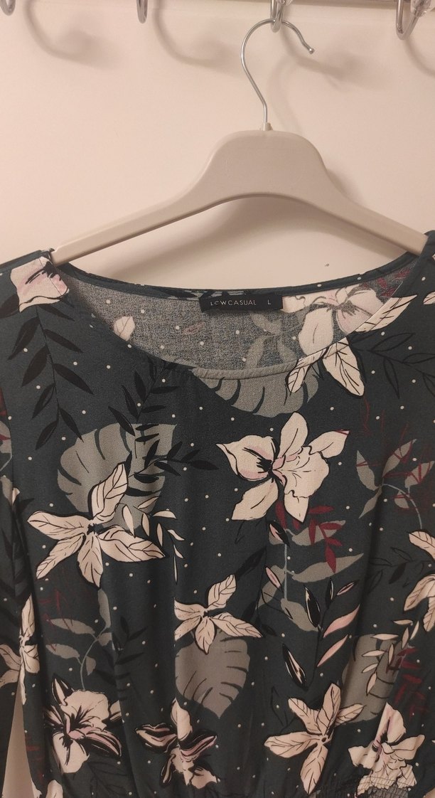 Uzun Kollu, Desenli, Bohem Bluz - Görsel 5