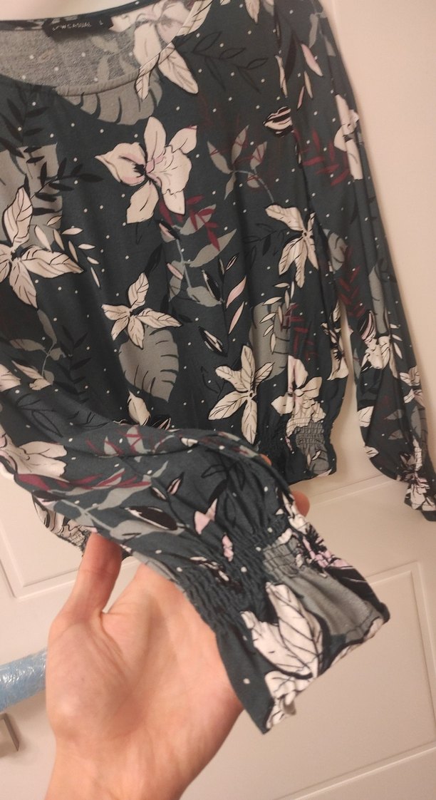 Uzun Kollu, Desenli, Bohem Bluz - Görsel 3