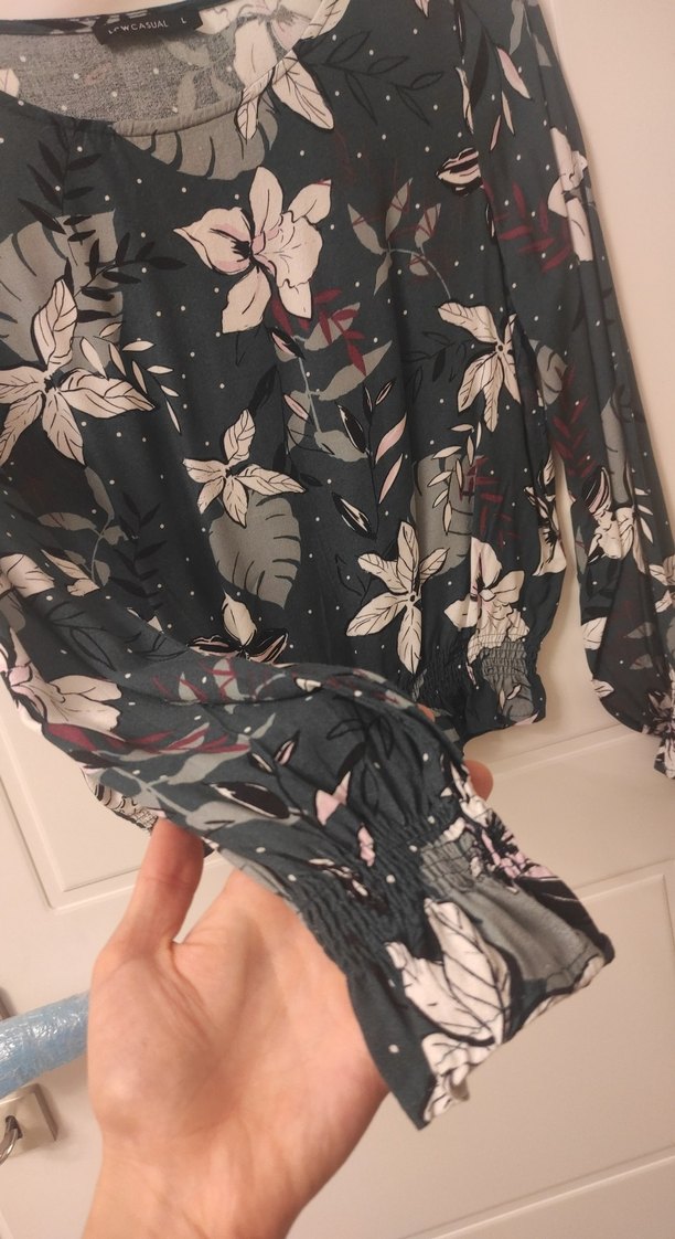 Uzun Kollu, Desenli, Bohem Bluz - Görsel 4