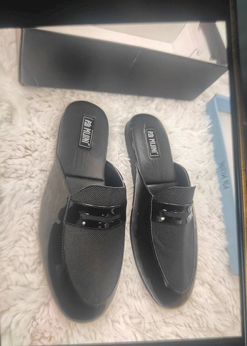 Siyah erkek bohça Terlik - Görsel 2