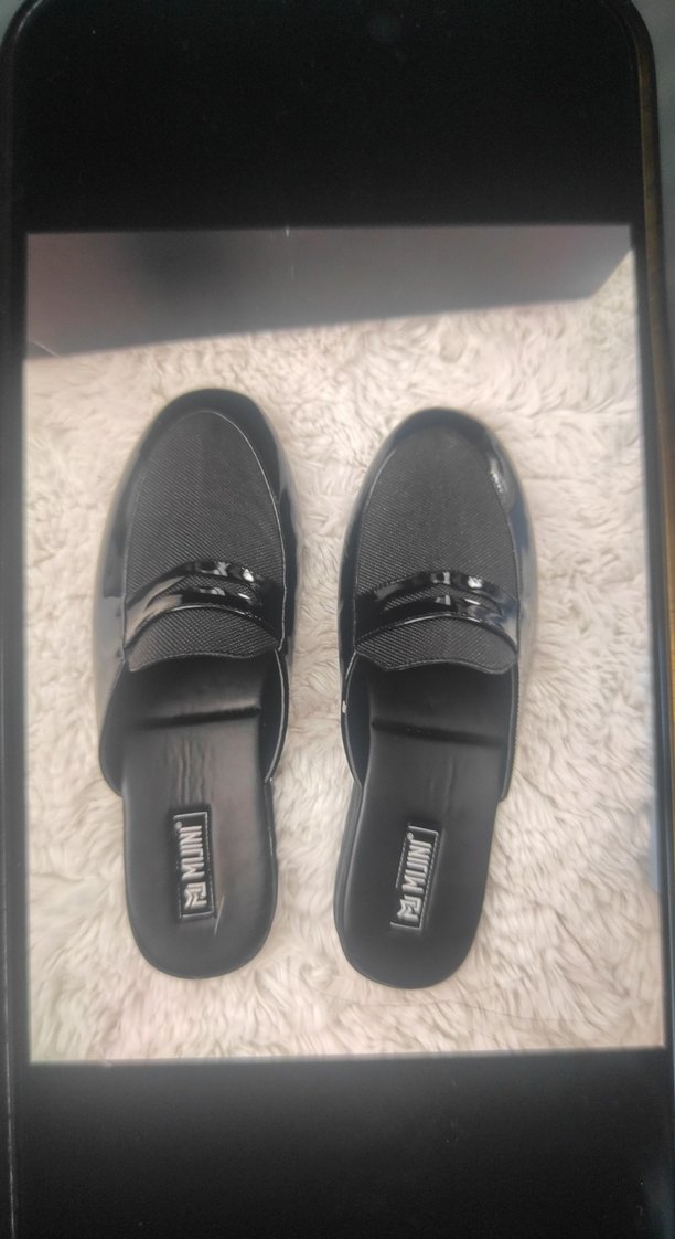 Siyah erkek bohça Terlik - Görsel 3