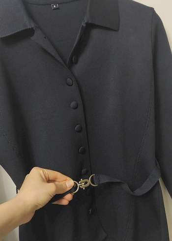 Milla Düğmeli Lacivert Kadın Blazer Ceket - Görsel 4