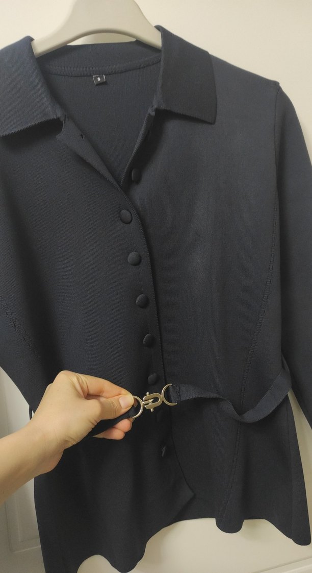 Milla Düğmeli Lacivert Kadın Blazer Ceket - Görsel 4