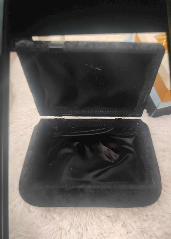 Siyah Süet damat bohça sandığı - Görsel 2