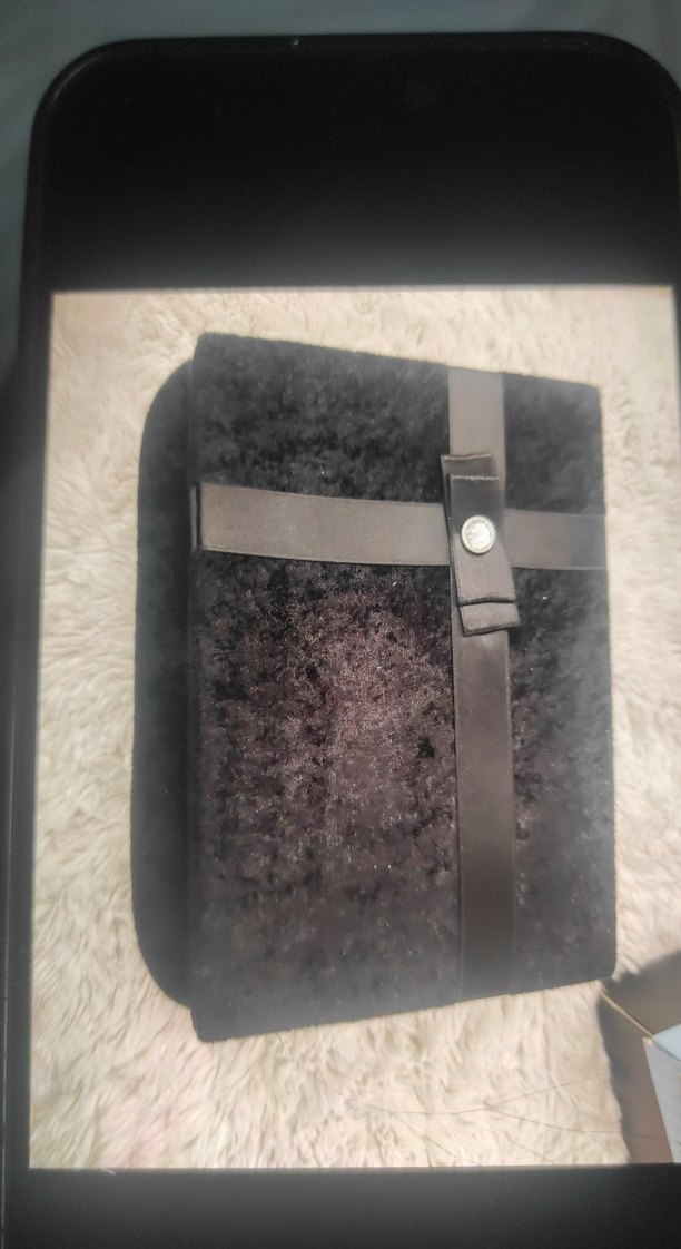 Siyah Süet damat bohça sandığı - Görsel 4