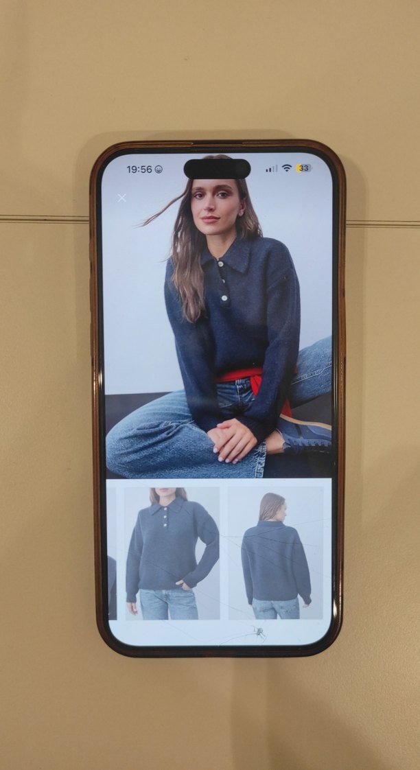 trendyolmilla Düğmeli Lacivert Yün Kadın Kazak - Görsel 4