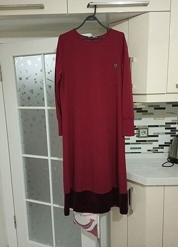 46 Beden bordo Renk Bayan tunik elbise