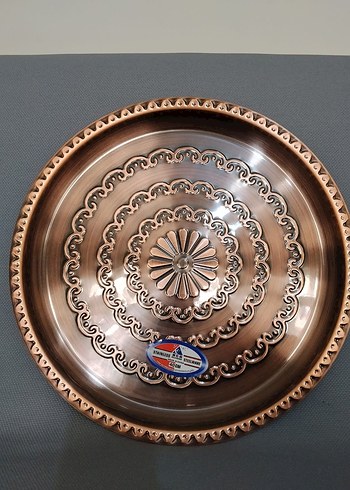 İşlemeli Parlak bakır görünümlü tapsi 3 lü - Görsel 2