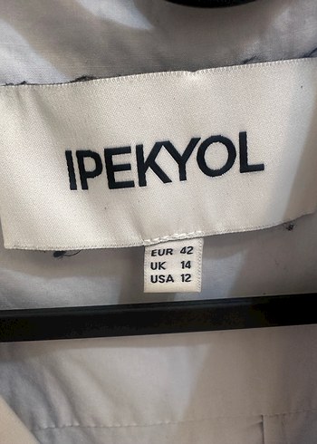 İpekyol Ucuk Mavi V Yaka Keten Pilili Uzun Kadın Gömlek - Görsel 4