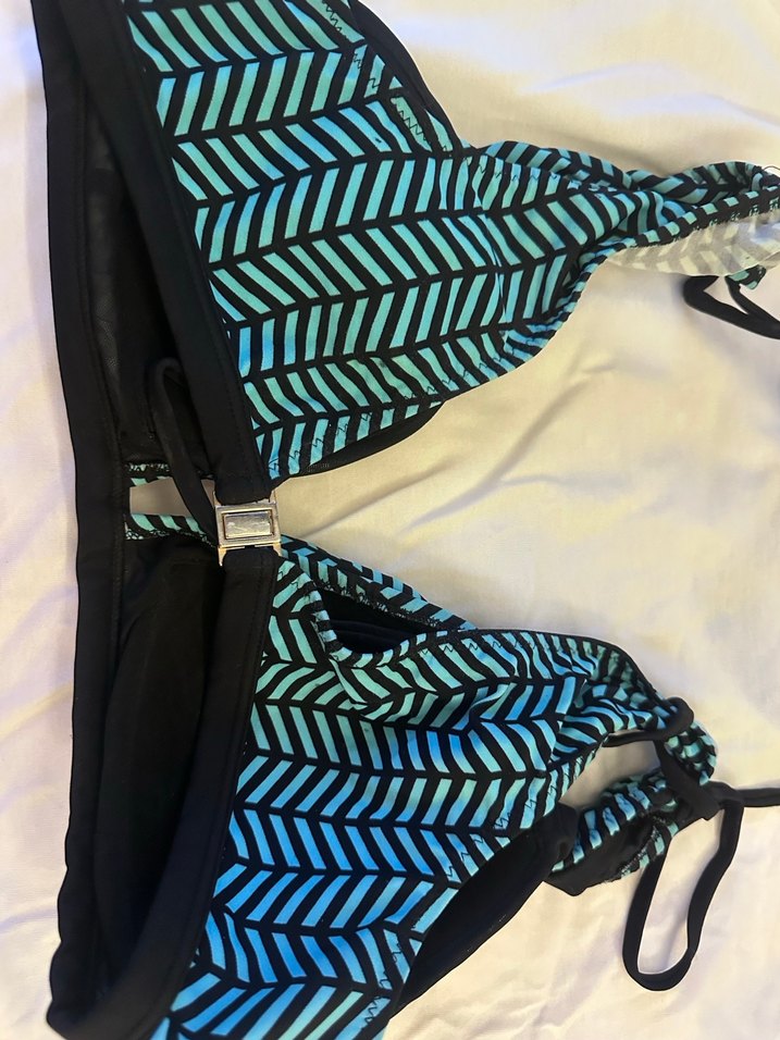 Morhipo Turkuaz Strappy Bikini - Görsel 5