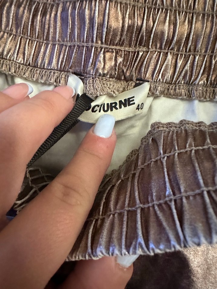 Nocturne Bakır Rengi Uzun Kollu Mini Şort - Görsel 4