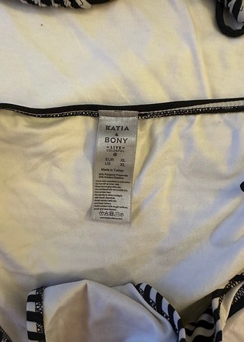 Katia & Bony Püsküllü Çizgili İpli Kadın Bikini - Görsel 3