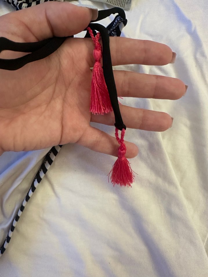 Katia & Bony Püsküllü Çizgili İpli Kadın Bikini - Görsel 4