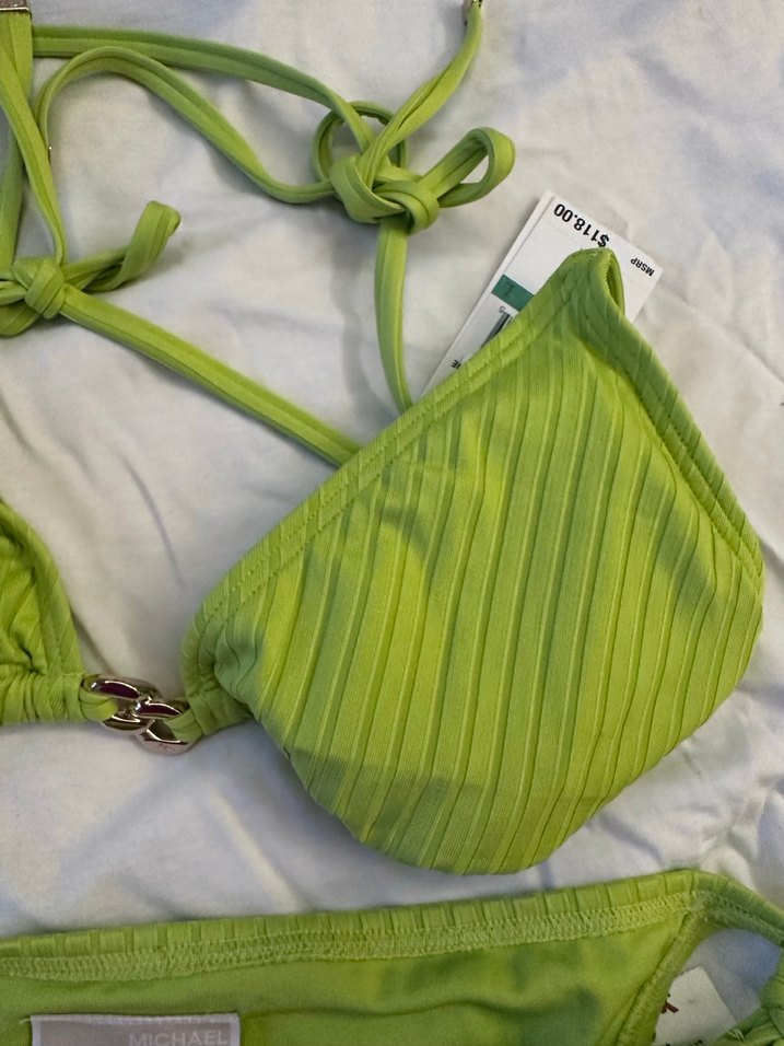 Michael Kors Yeşil İpli Kadın Bikini - Görsel 2