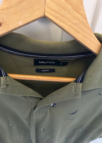 Nautica Yeşil Polo Tişört Düğmeli Yaka - Görsel 3