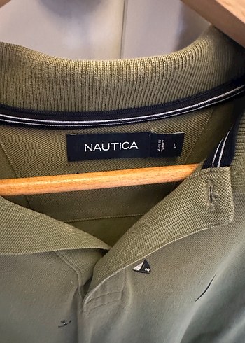 Nautica Yeşil Polo Tişört Düğmeli Yaka - Görsel 2