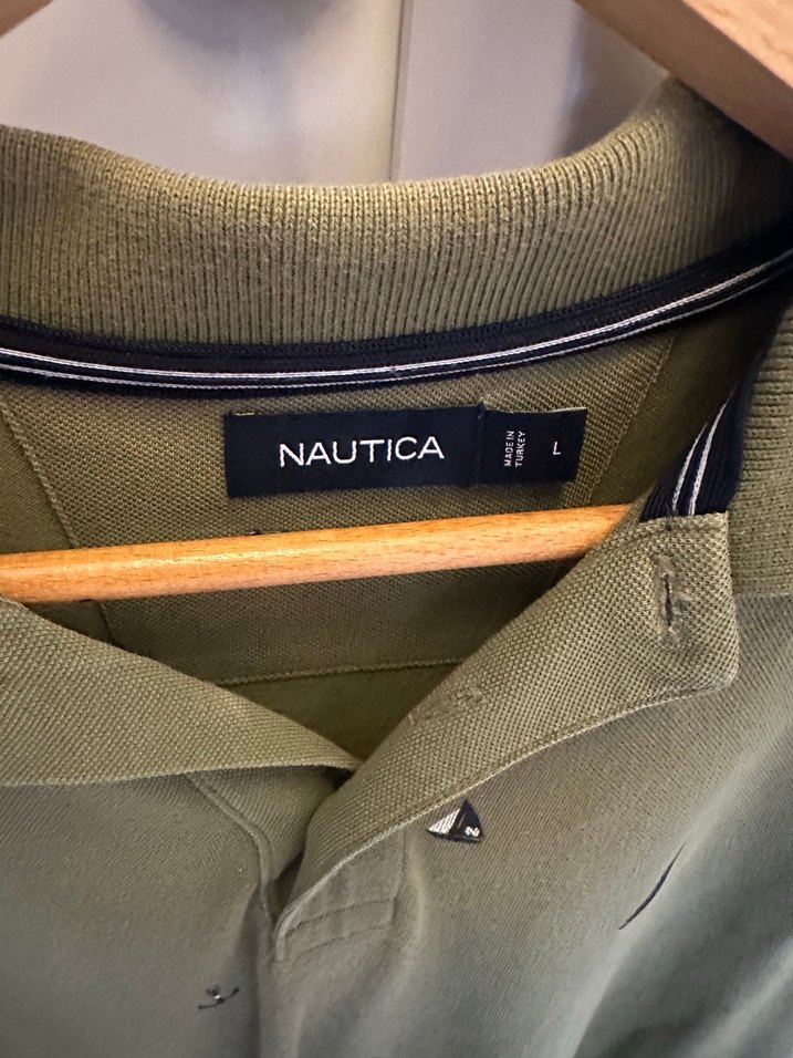 Nautica Yeşil Polo Tişört Düğmeli Yaka - Görsel 2