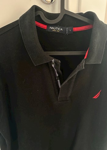 Nautica Erkek Siyah Düğmeli Polo Tişört - Görsel 3