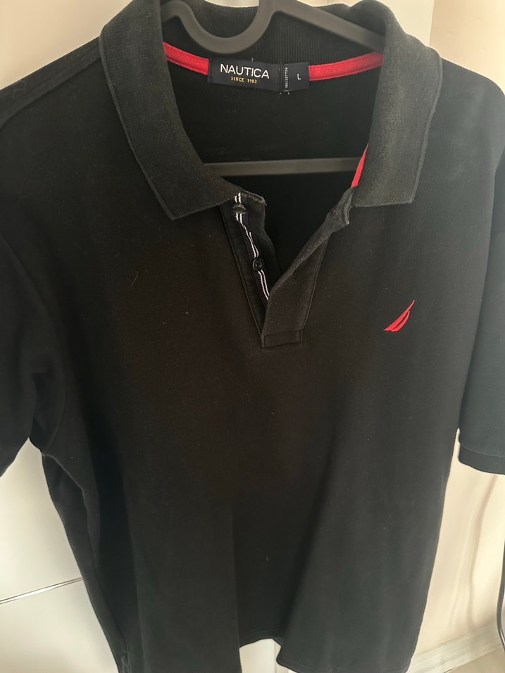 Nautica Erkek Siyah Düğmeli Polo Tişört - Görsel 4