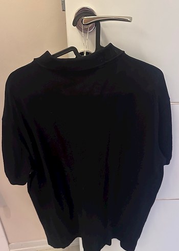 Fermuarlı Siyah Erkek Polo Tişört - Görsel 4