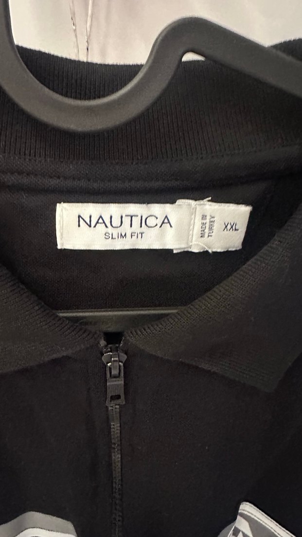 Fermuarlı Siyah Erkek Polo Tişört - Görsel 3