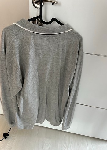 Gri Uzun Kollu Nautica Polo Tişört - Görsel 4