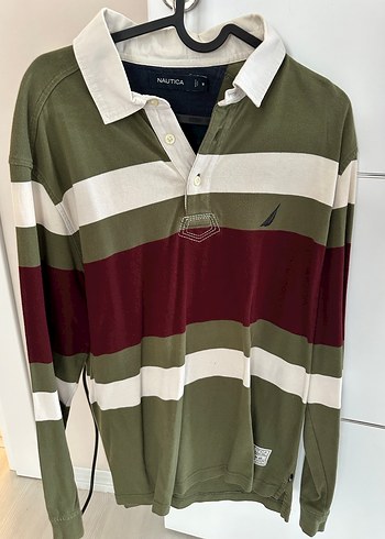 Nautica Erkek Çizgili Uzun Kollu Polo Tişört - Görsel 2