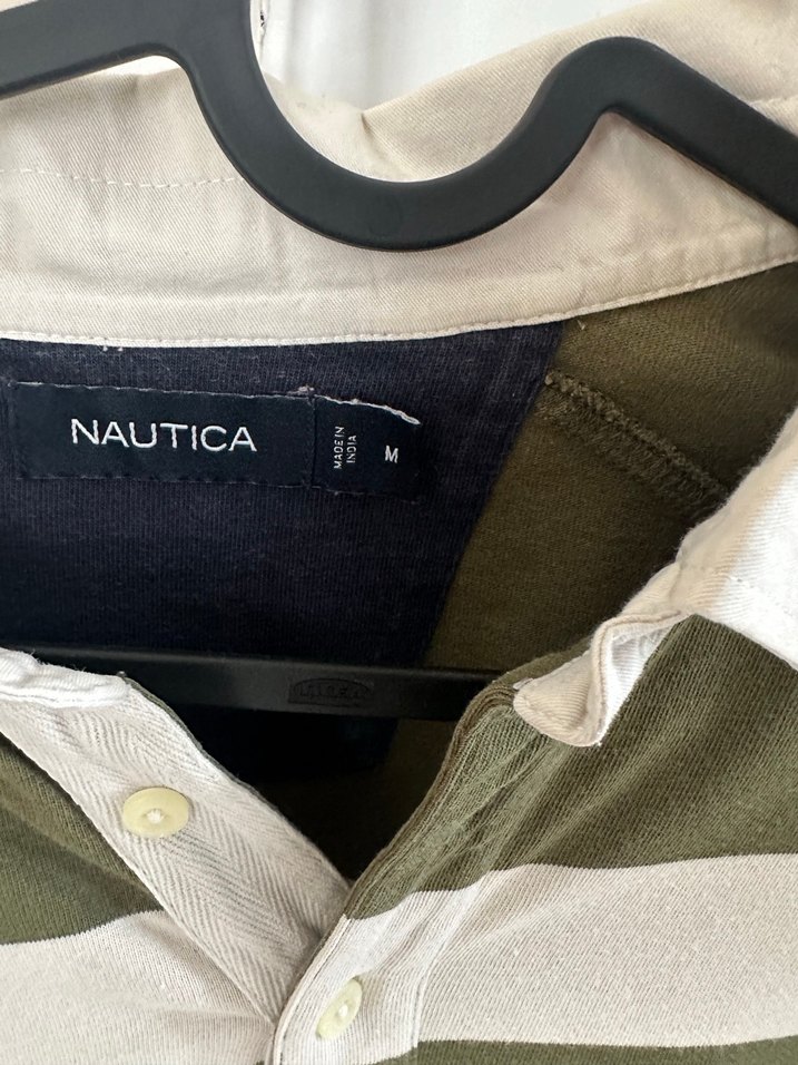 Nautica Erkek Çizgili Uzun Kollu Polo Tişört - Görsel 3