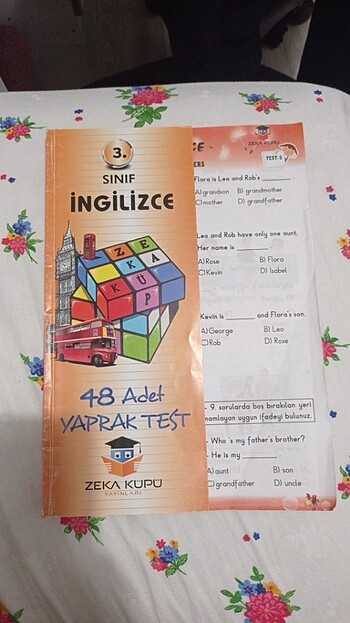 3. Sınıf İngilizce yaprak test