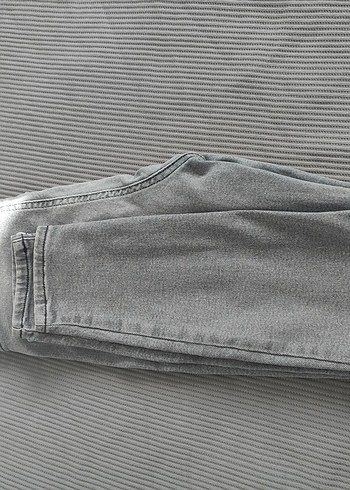 m Beden gri Renk Gri Kadın Midi Denim Pantolon