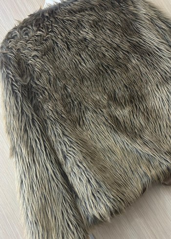 Kahverengi Kadın Suni Kürk Ceket - Görsel 3