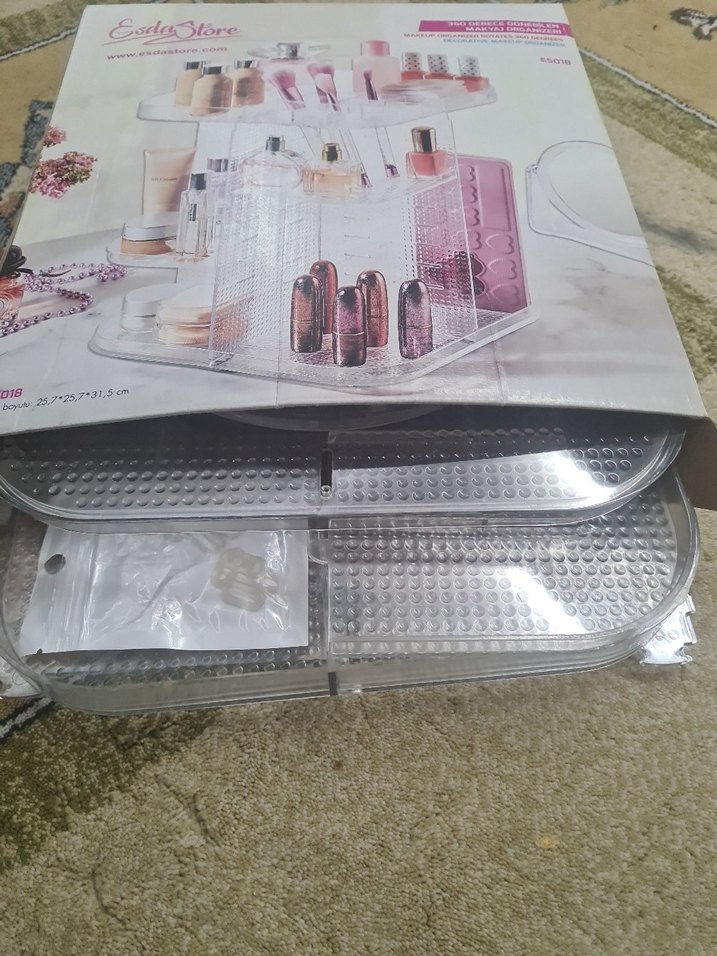 360 derece dönen makyaj  organizeri - Görsel 3