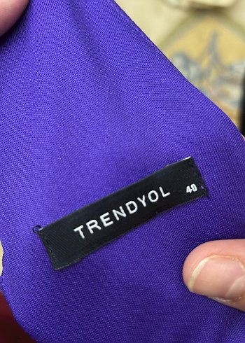 Mor Uzun Pilili Kadın Elbise - Görsel 4