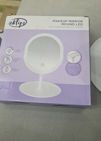 Beyaz Dekoratif Masa Aynası - Görsel 2