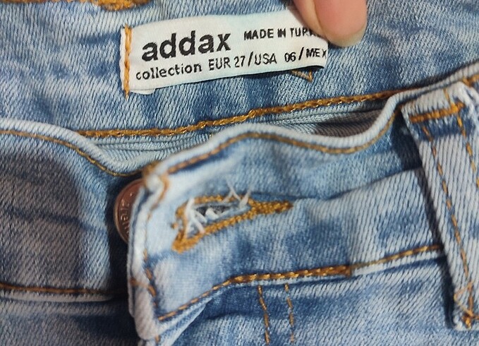 27 Beden mavi Renk Addax Jeans 