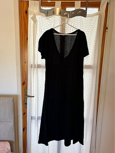 Zara siyah basic elbise