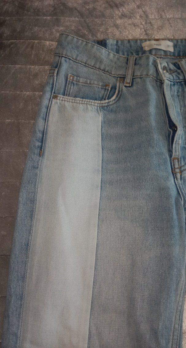 Kadın Mavi Midi Denim Jean Pantolon - Görsel 3