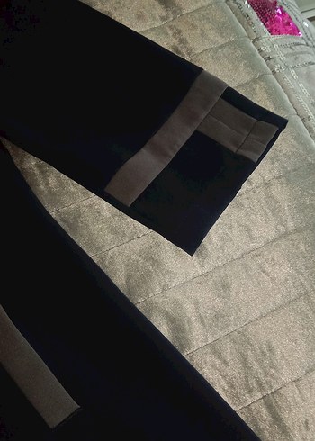 Gri Uzun Düğmeli Hamile Kaban - Görsel 6