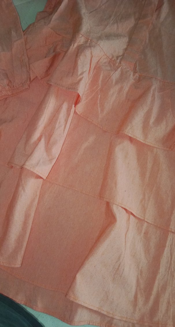 Kız Keten Fırfırlı tunik - Görsel 3