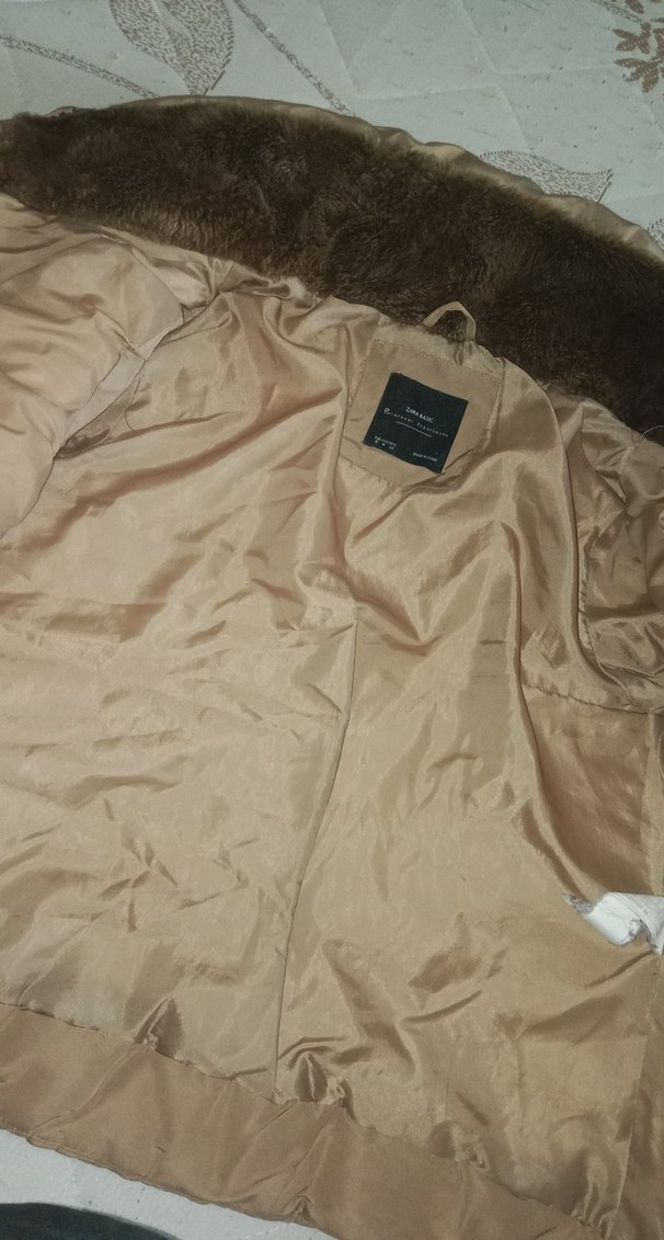 Bej Kadın Midi Kışlık Mont - Görsel 3