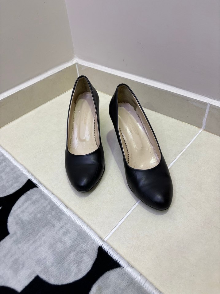 Siyah Stiletto Topuklu Kadın Ayakkabı - Görsel 2