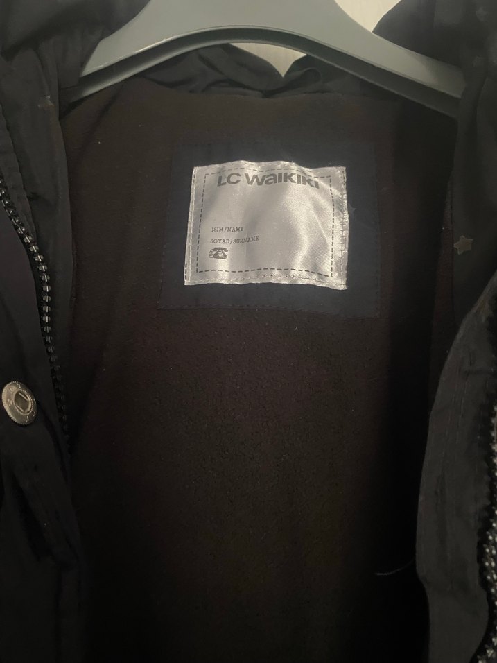 Kız Çocuk Siyah Kürklü Kaban - Görsel 5